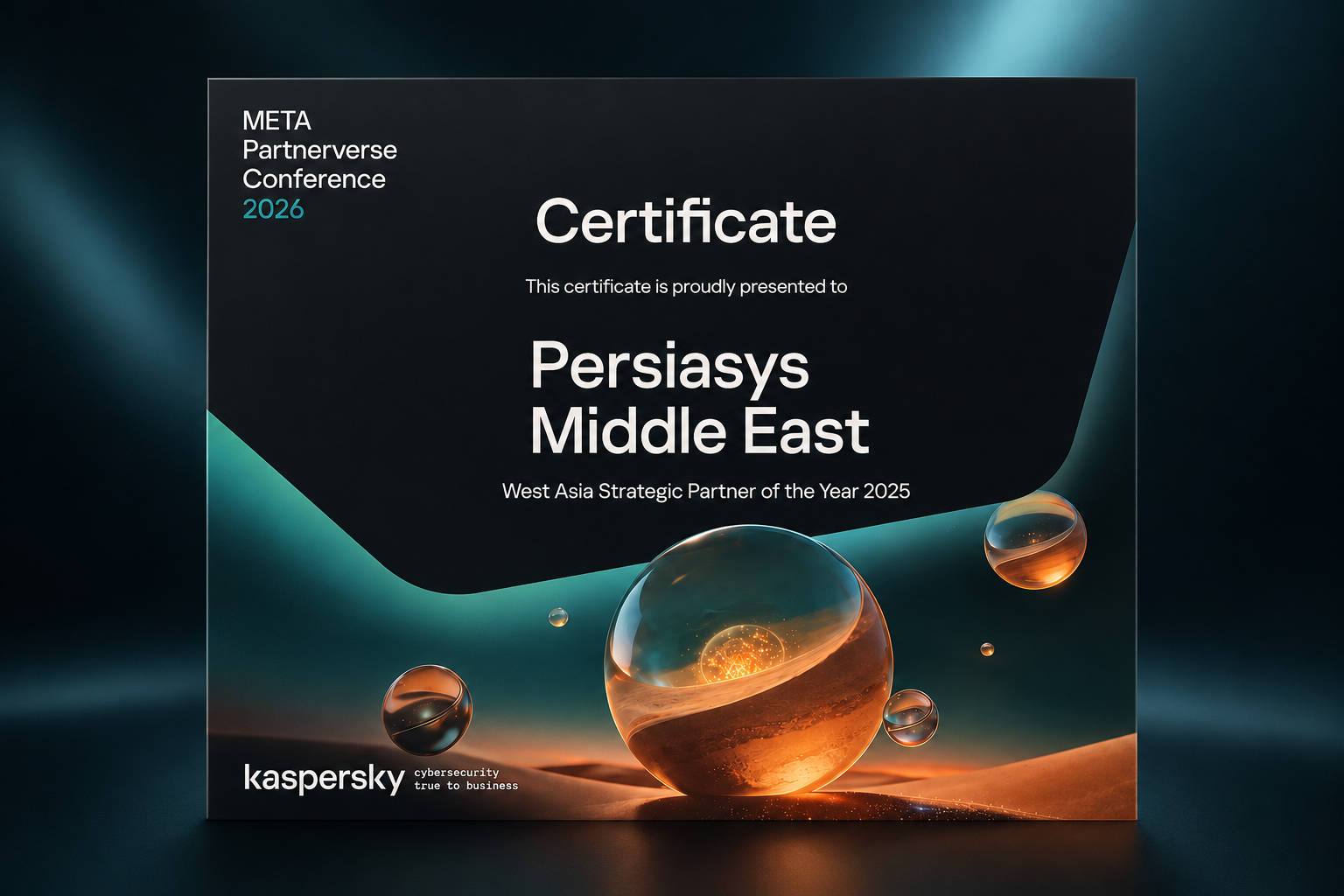 Kaspersky Award 2025 - PersiaSys Middle East